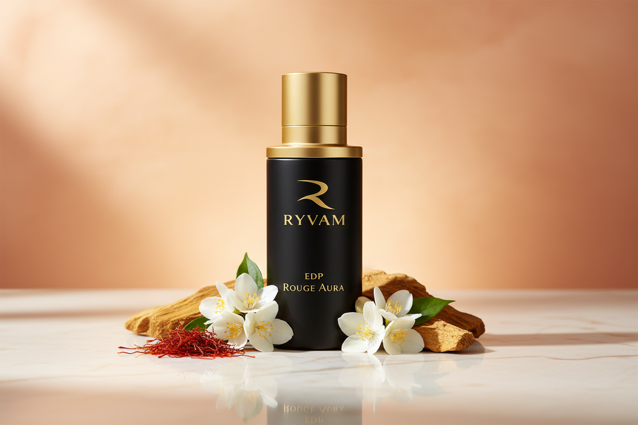 Ryvam Rouge Aura with warm amber background